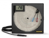 TH803:8''圓盤式溫濕度&露點圖表記錄器:數位顯示,熱電偶,警報器