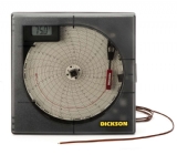 KT625:6''圓盤式溫度圖表記錄器:數位顯示,熱電偶,警報器
