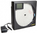 TH8P5:8''圓盤式溫濕度&露點圖表記錄器:數位顯示,熱電偶,警報器